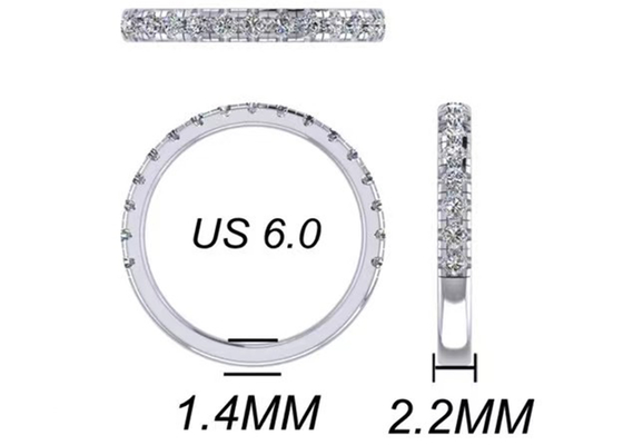 Ustawienie ręczne 2.45g 14K Solid Gold Biżuteria ODM do zaręczyn