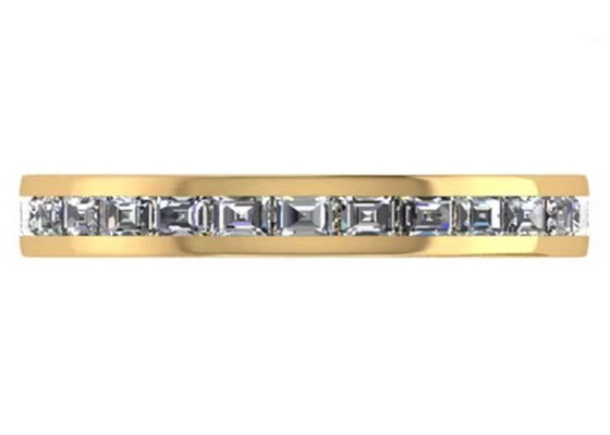 27 sztuk diamentowy pierścionek z 18-karatowego różowego złota z 2,0 × 1,5 mm OEM ODM na prezent