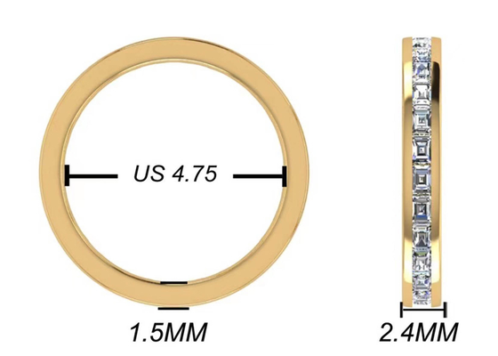 27 sztuk diamentowy pierścionek z 18-karatowego różowego złota z 2,0 × 1,5 mm OEM ODM na prezent