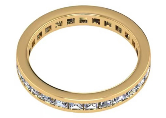 27 sztuk diamentowy pierścionek z 18-karatowego różowego złota z 2,0 × 1,5 mm OEM ODM na prezent
