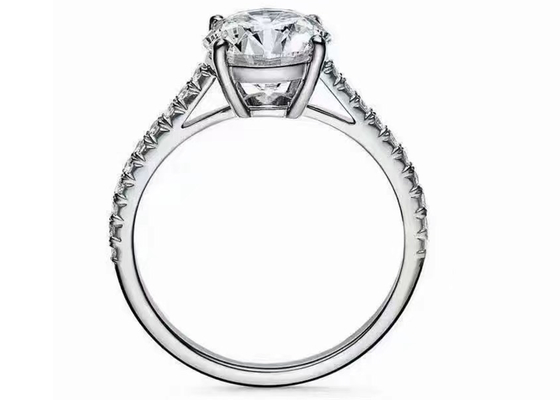 38 szt. Pierścionek zaręczynowy z naturalnym diamentem Okrągłe cięcie 1,2 ct RD7MM