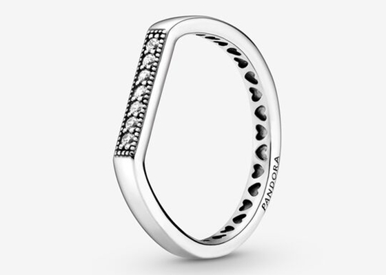 Wieloaspektowy kliker w kolorze różowego złota, pierścionki zaręczynowe z prawdziwym diamentem o wymiarach 1,2 mm × 8 mm