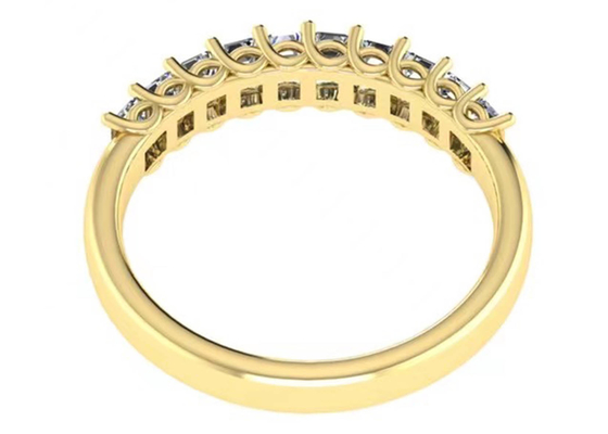 10 szt. Diamentowy pierścionek z 18-karatowego różowego złota 3,0 × 2,0 mm EM wycięty na rocznicę