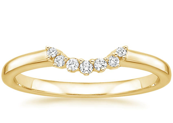 0,15 ct 14 k żółte złoto pierścionki do układania w stosy, diamentowe pierścienie do układania w stosy 2 mm 1,5 mm rozmiar kamienia