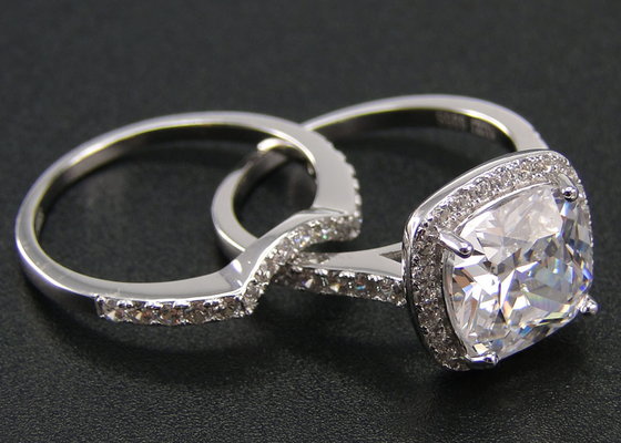 Halo 1.0ct diamentowe pierścionki zaręczynowe 53 szt. Typ ustawienia ząbków