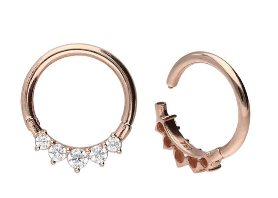 Surgical Hinged 14K Gold Clicker 5 Zestaw zewnętrznych pazurów Typ Hipoalergiczny