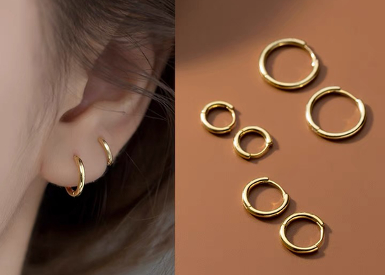 Bezszwowy zawiasowy 14K Gold Clicker 16g-40g do chrząstki tragus