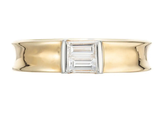 0.58ct 6x4MM Solitaire Stone 14K Solid Gold Jewelry Diamond Wedding Ring