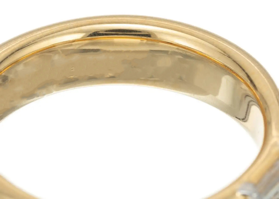 0.58ct 6x4MM Solitaire Stone 14K Solid Gold Jewelry Diamond Wedding Ring