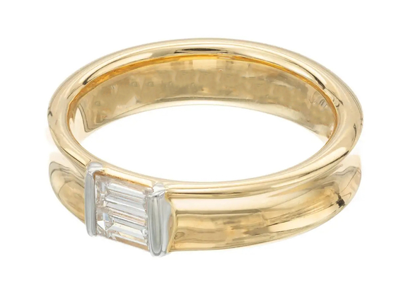 0.58ct 6x4MM Solitaire Stone 14K Solid Gold Jewelry Diamond Wedding Ring