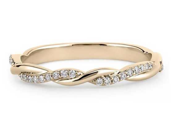 14K białe złoto prawdziwy diamentowy pierścionek z biżuterią 0,3ct okrągłe cięcie ODM na zaręczyny