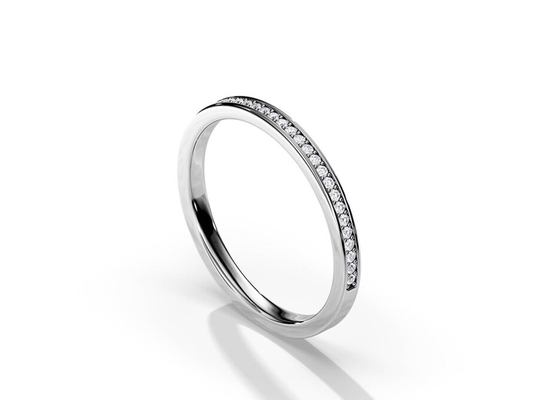 Half Eternity 9K Gold Ring Stacking Waga 0,36 ct na rocznicę