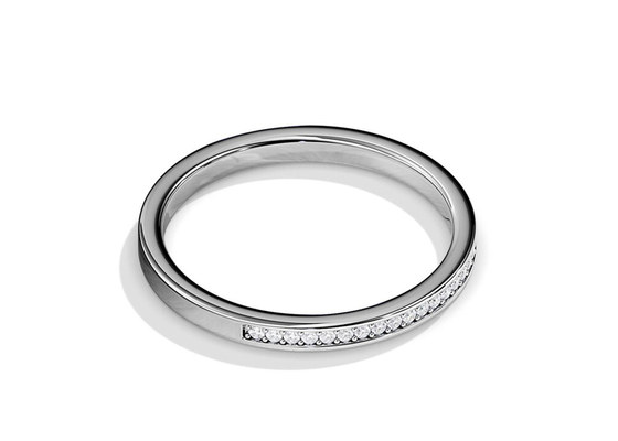 Half Eternity 9K Gold Ring Stacking Waga 0,36 ct na rocznicę