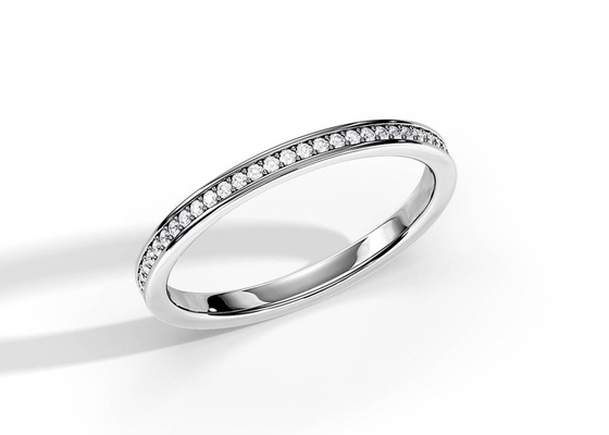 Half Eternity 9K Gold Ring Stacking Waga 0,36 ct na rocznicę