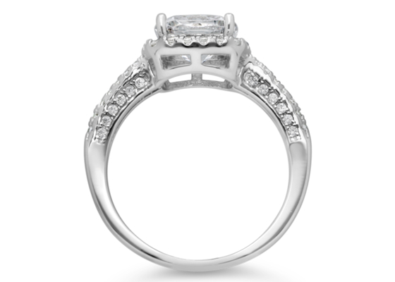 Cusion Cut 2,43ct 14K złota biżuteria, pierścionki zaręczynowe z surowego naturalnego diamentu ODM