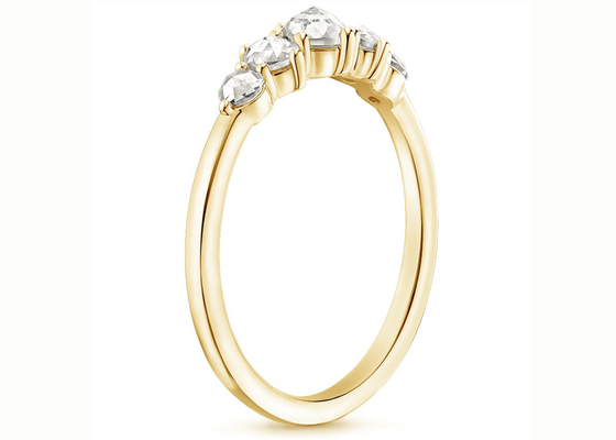 Różny rozmiar pierścionek zaręczynowy z diamentem o szlifie różanym, 0,49 ct 4 mm diamentowy pierścionek